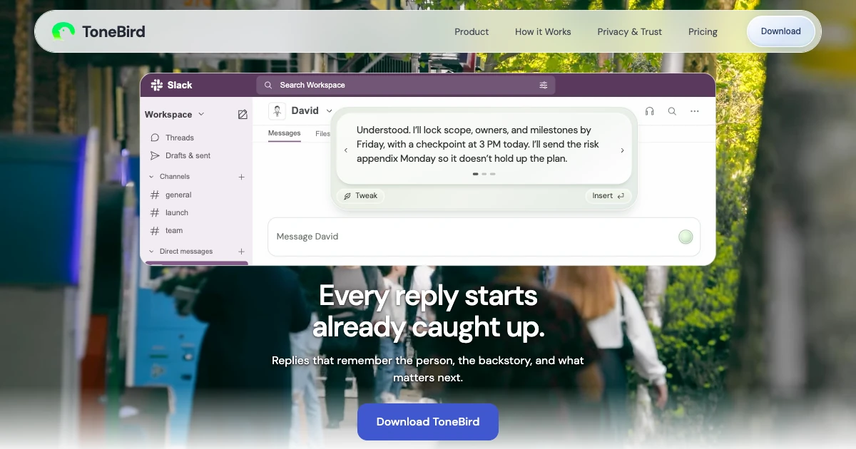 I built a Mac app that writes your reply in the voice you use with that one specific person